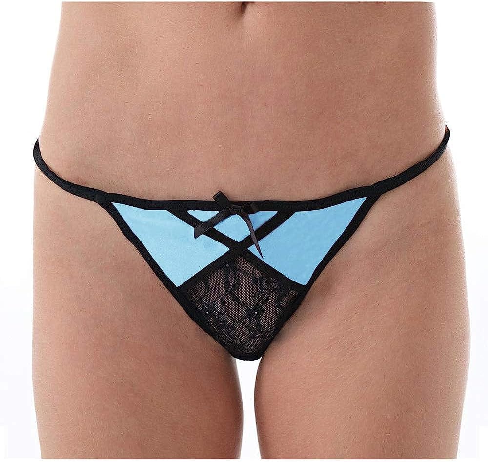 MIERSIDE Sexy Lace G-String Thong Panty Underwear Pack of 4