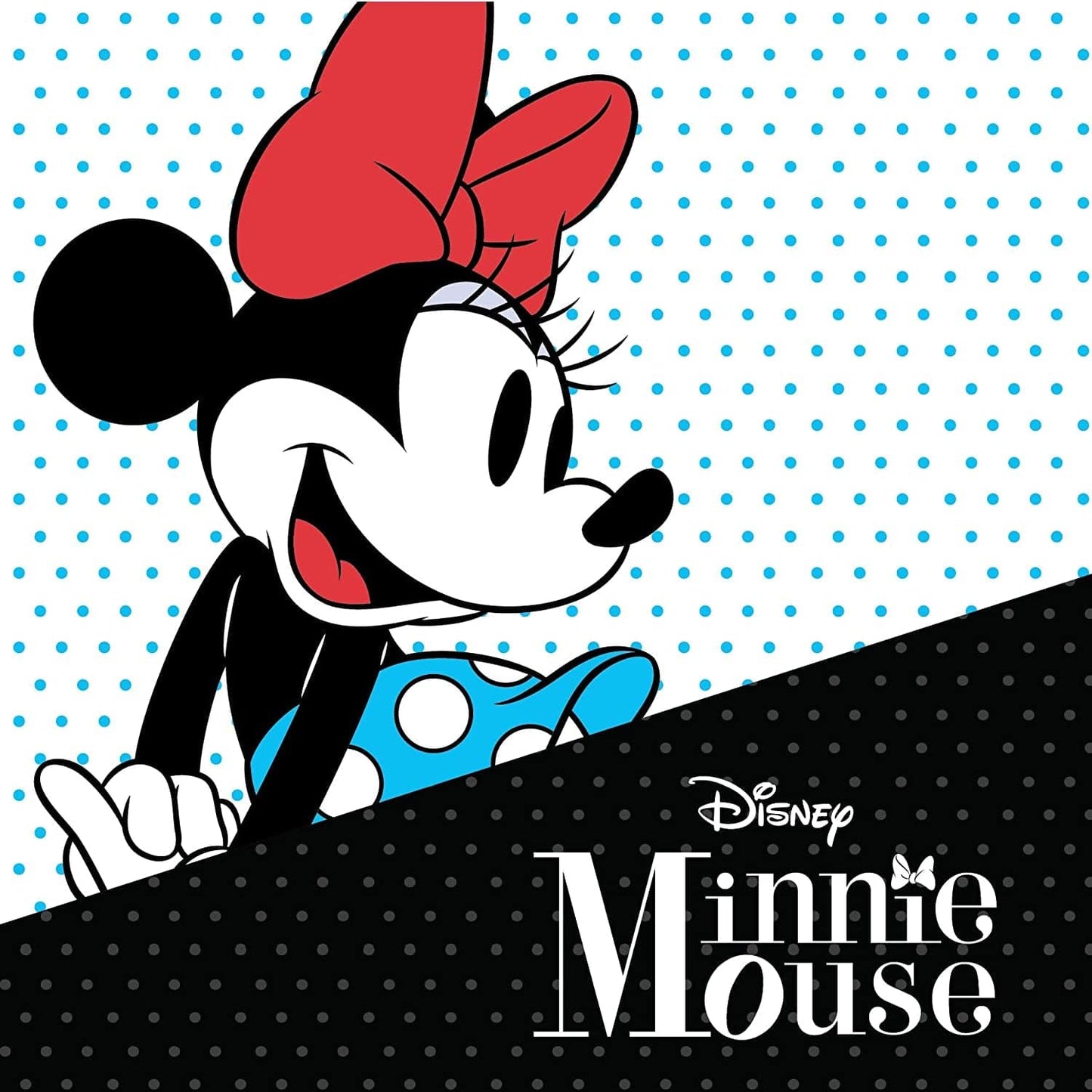 Minnie Mouse Crystal Birthstone Jewelry, Birth Month Pendant Necklace, Silver Plated