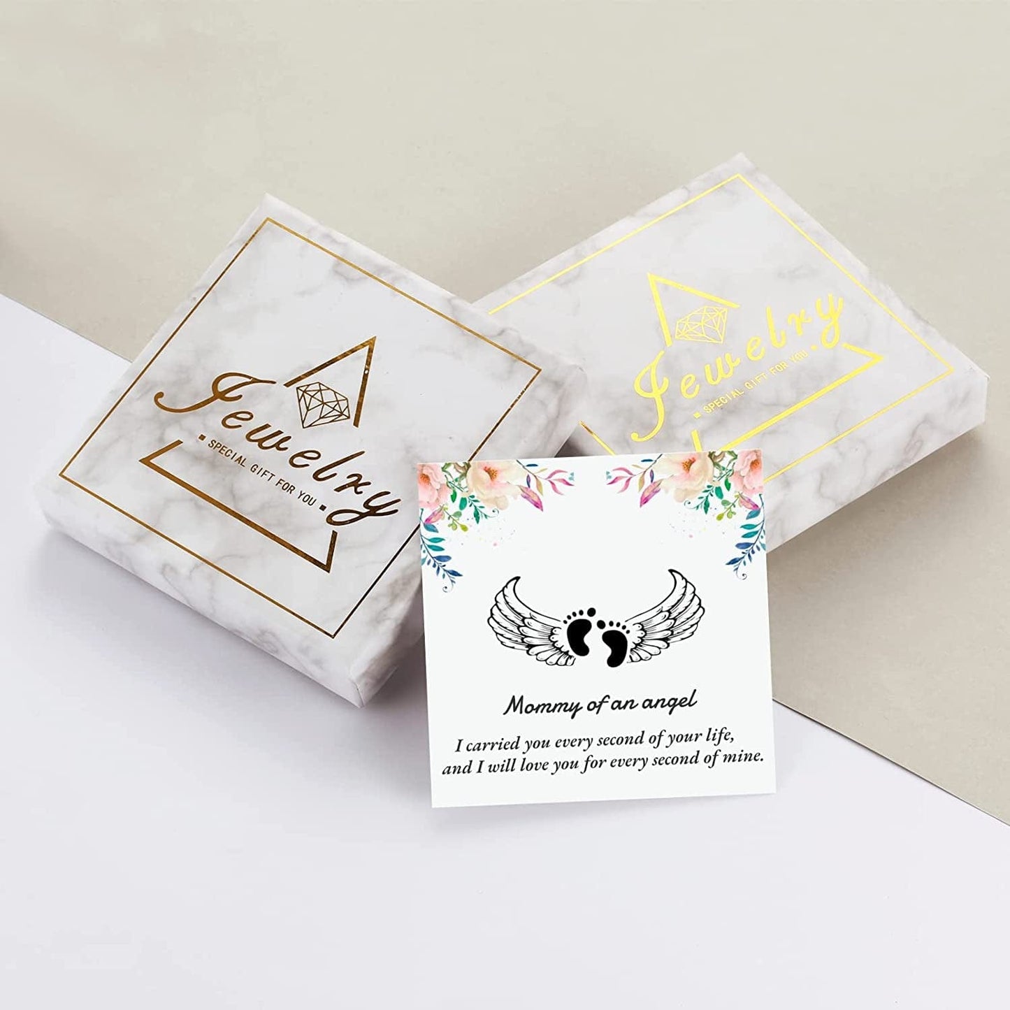 Miscarriage Ring and Earrings Mommy of an Angel Necklace Bracelet 925 Sterling Silver Infant Pregnancy Loss Memorial Jewelry Sympathy Gift for Women Mom