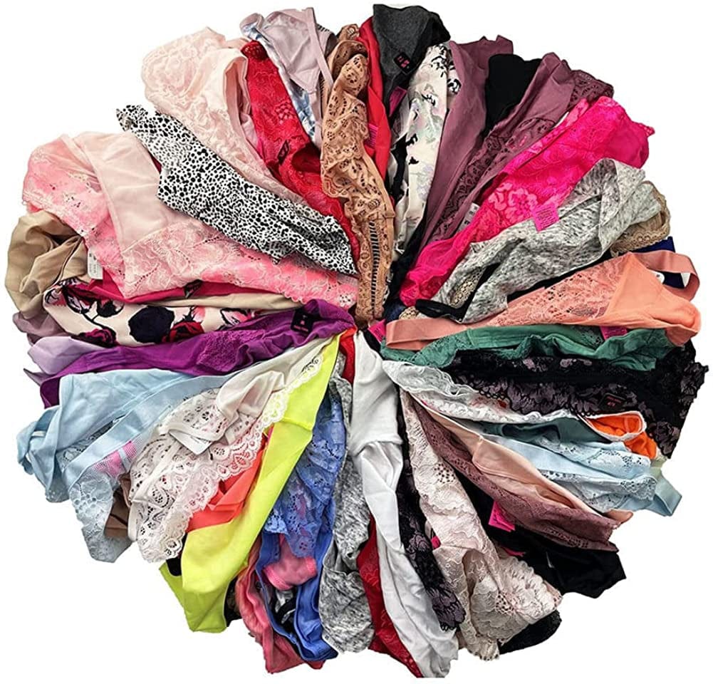 Mobartwo Women Sexy Variety Assorted Thong Underwear Pack Sexy G String T-Back Thongs Set Funny Panties Bulk Undies 10pcs / 3X-Large