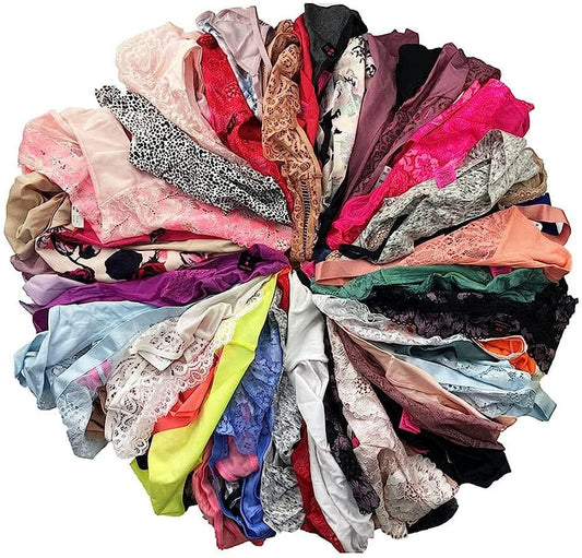 Mobartwo Women Sexy Variety Assorted Thong Underwear Pack Sexy G String T-Back Thongs Set Funny Panties Bulk Undies 10pcs / Large