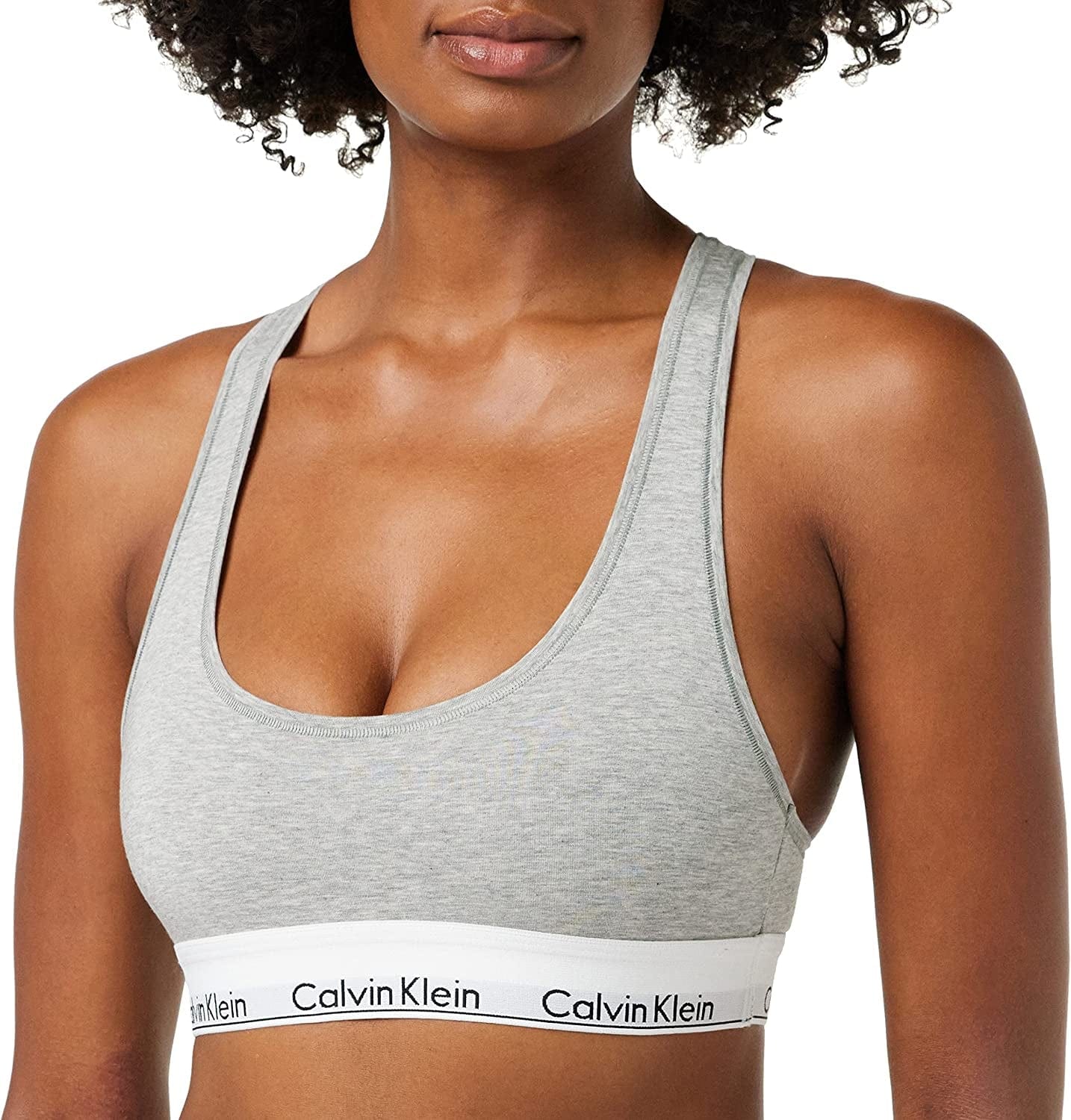 Modern Cotton Bralette Bra Gris / X-Small