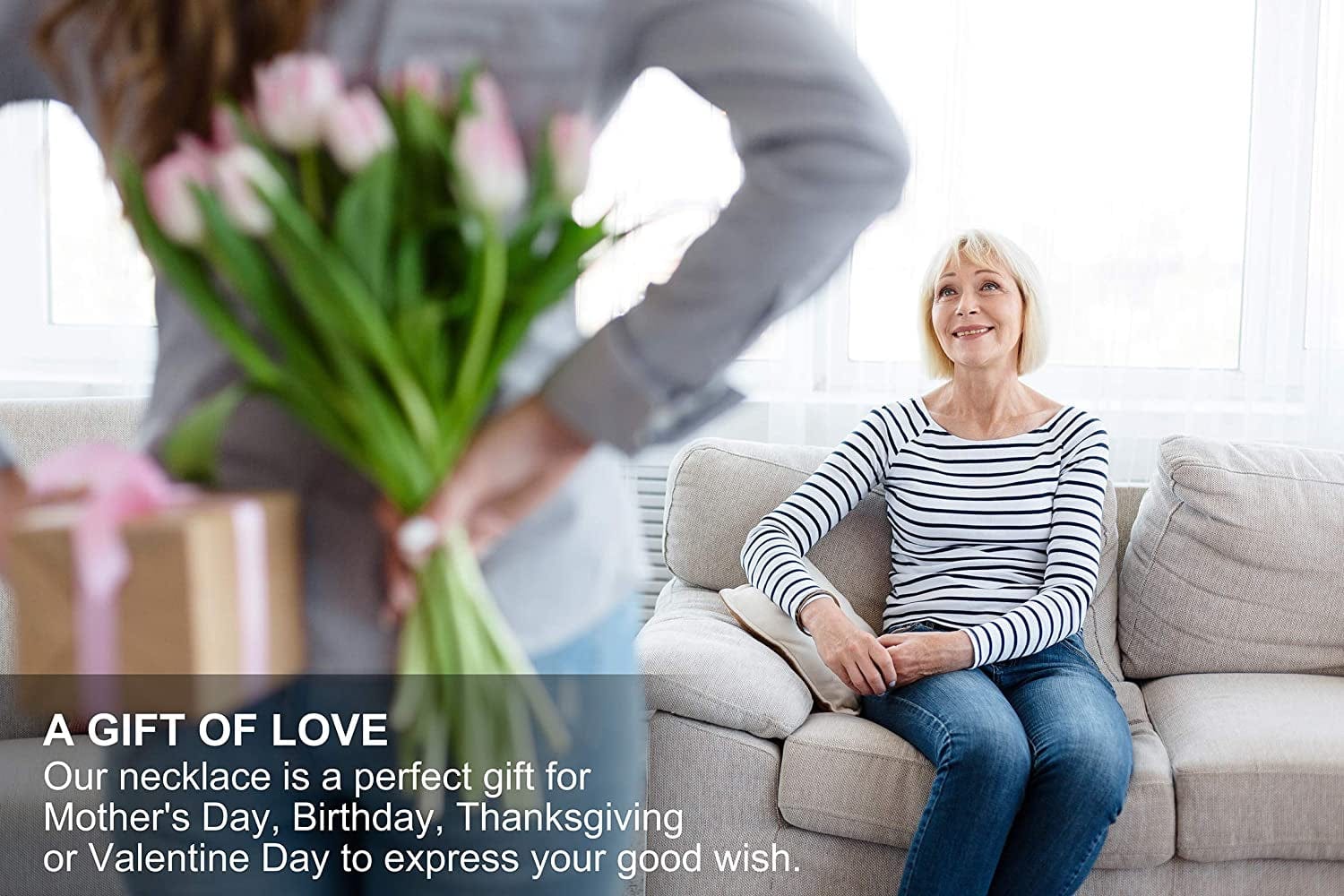 Mom Gifts, Bonus Mom Gifts from Daughter/Bride, Mothersday Gifts for Mother in Law/Step Mother Wedding Gift, Sterling Silver Single Pearl Necklace for Women