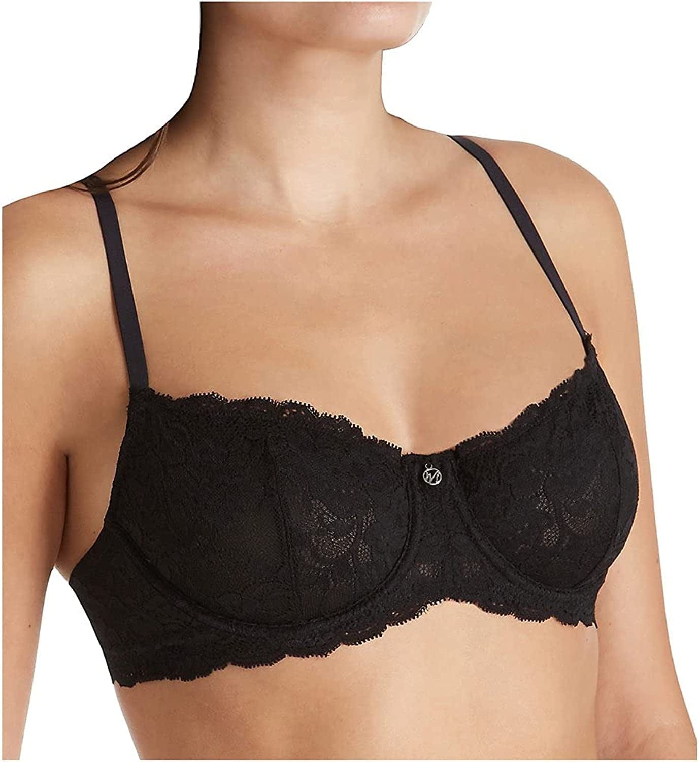 Montelle Women'S Flirt Demi Lace Bra Black / 32