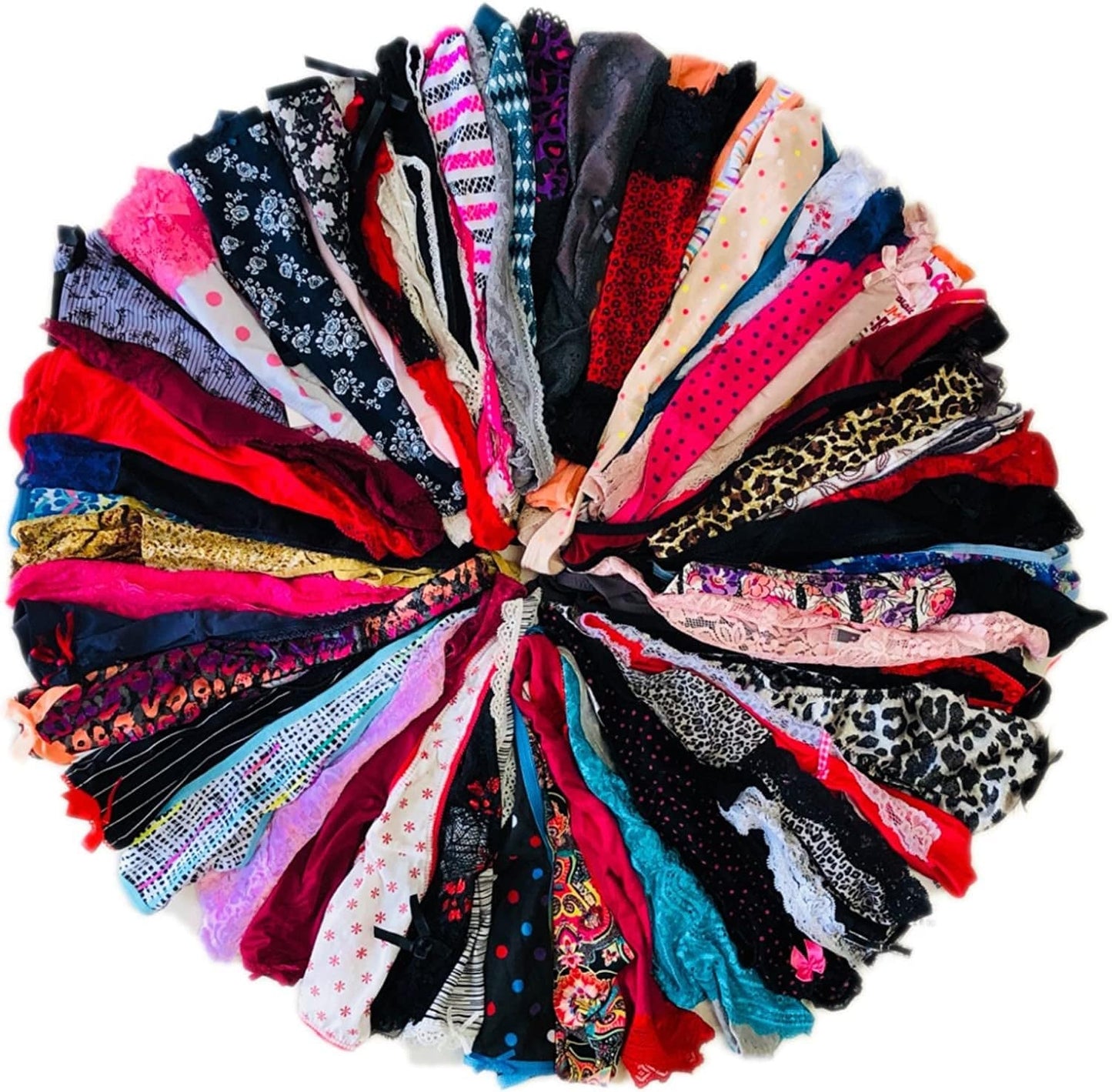 Morvia Varieties of Women Thong Pack Lacy Tanga G-String Bikini Underwear Panties 28 Pcs / Large