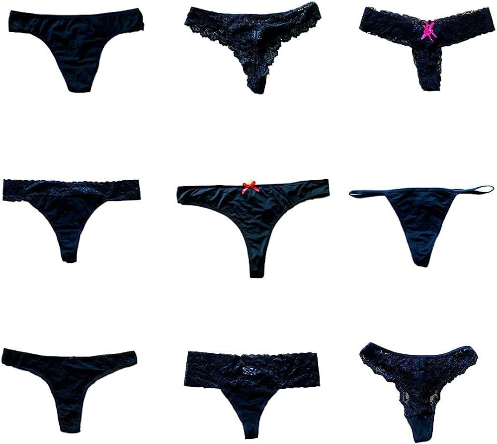 Morvia Womens Underwear Variety Pack Thongs G-Strings T-Backs Assorted