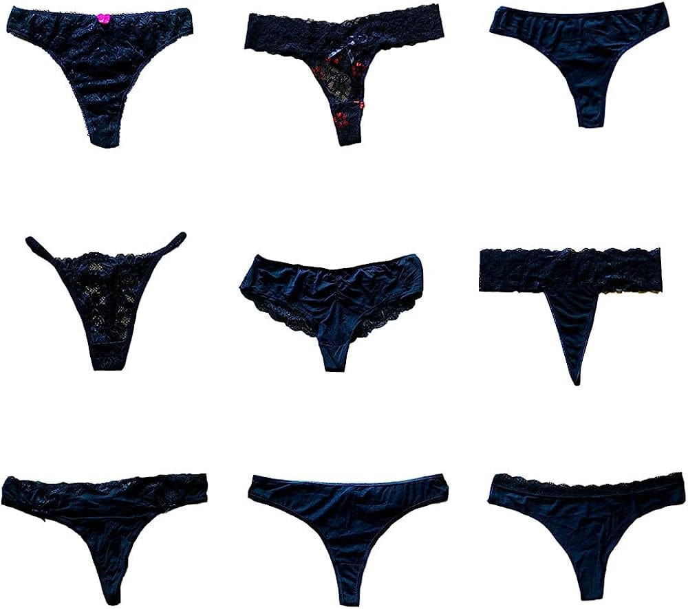 Morvia Womens Underwear Variety Pack Thongs G-Strings T-Backs Assorted