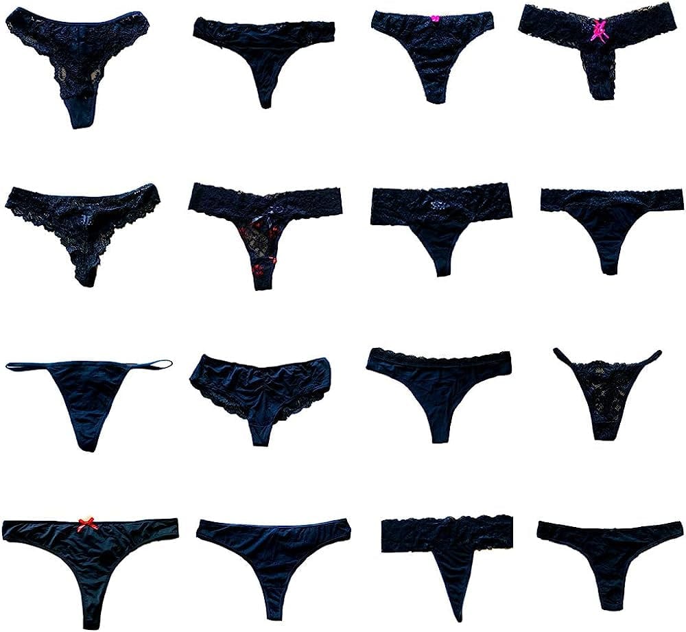 Morvia Womens Underwear Variety Pack Thongs G-Strings T-Backs Assorted