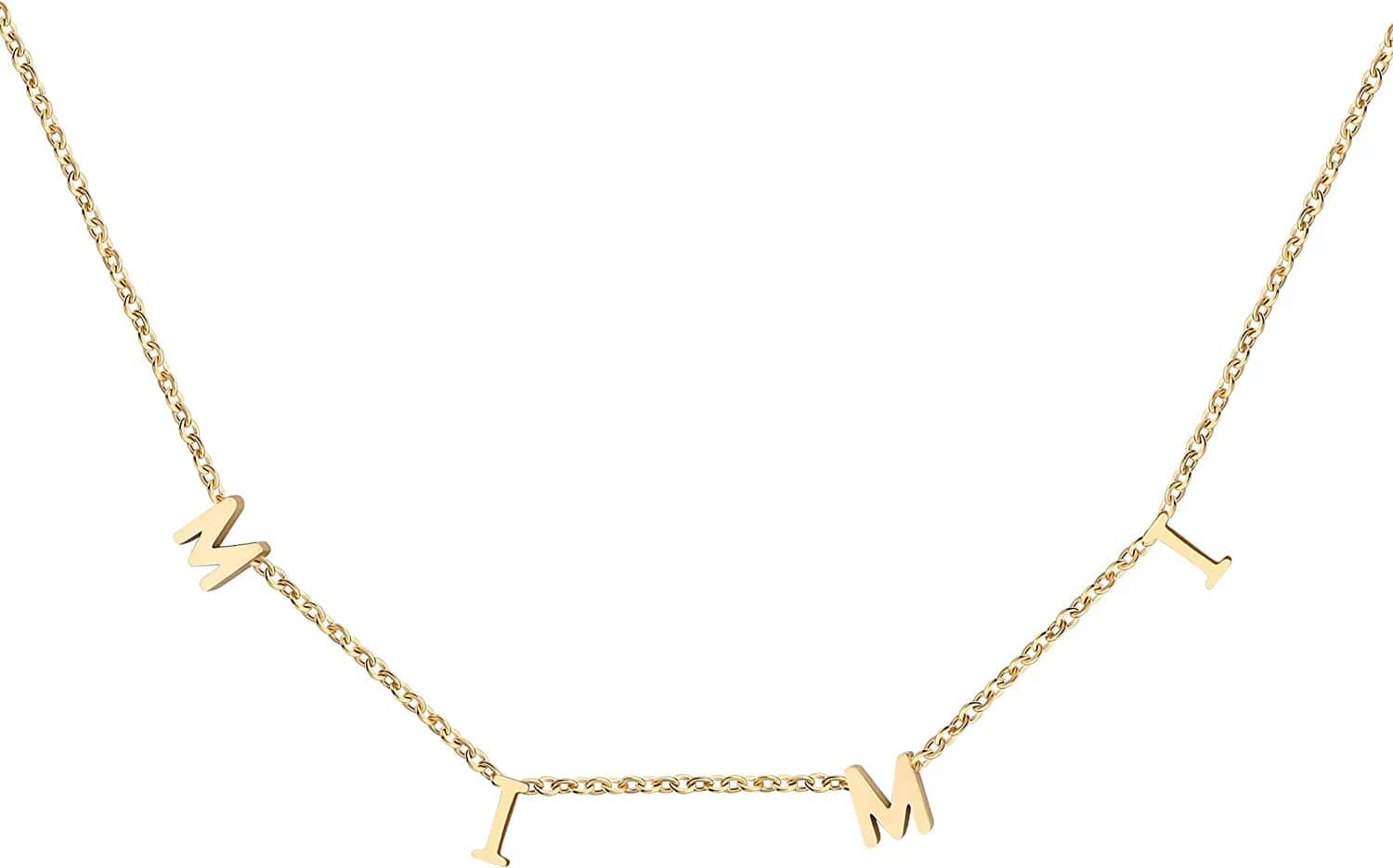 Mother Daughter Matching Necklace Gifts for Mama Necklace for Women Mommy and Me Jewelry for Birthday Christmas Gold / MIMI