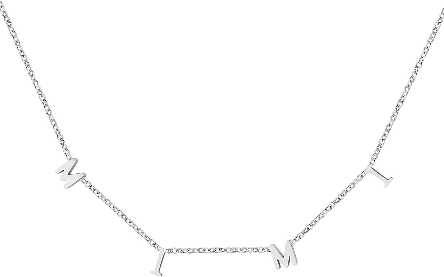 Mother Daughter Matching Necklace Gifts for Mama Necklace for Women Mommy and Me Jewelry for Birthday Christmas Silver / MIMI