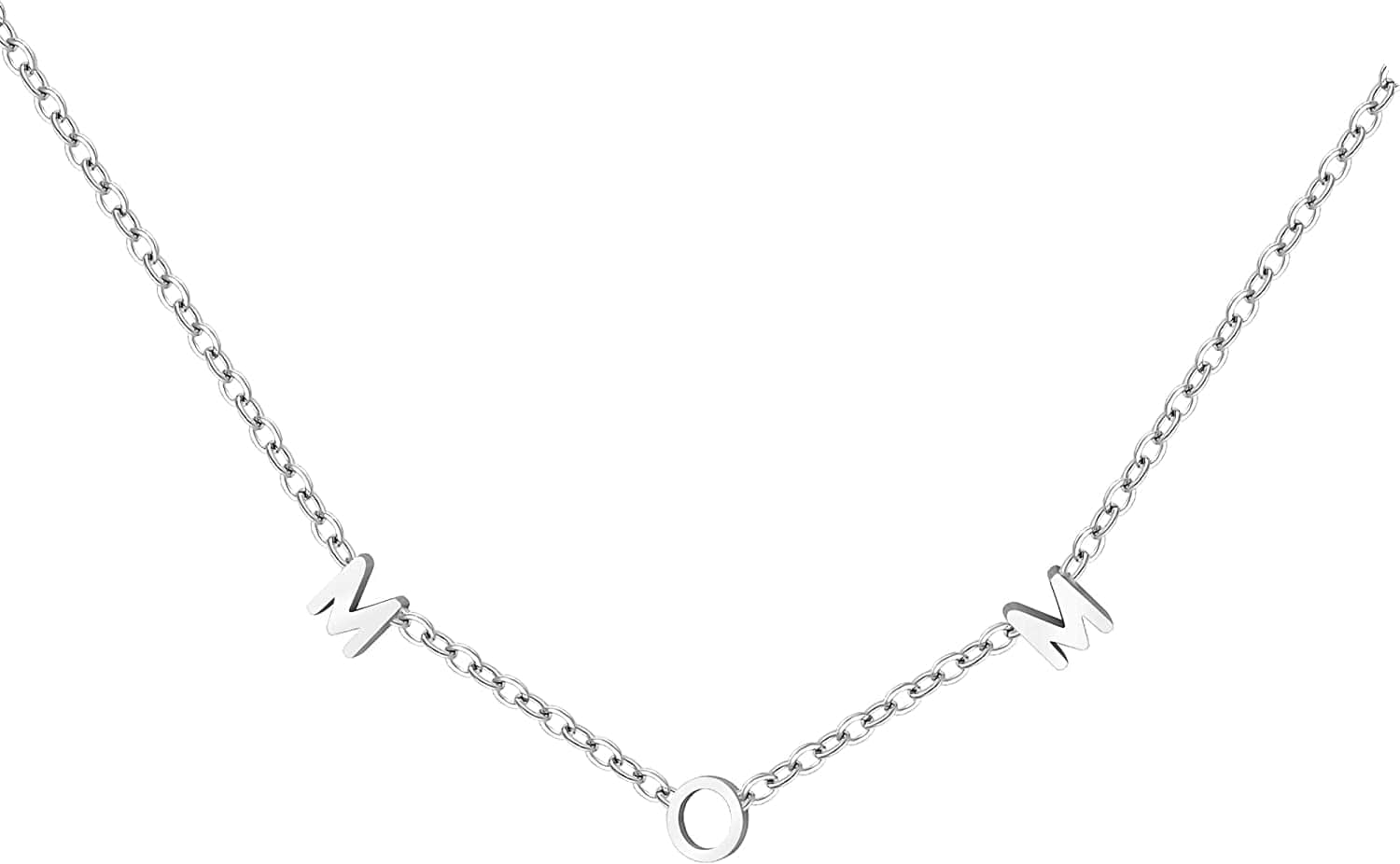 Mother Daughter Matching Necklace Gifts for Mama Necklace for Women Mommy and Me Jewelry for Birthday Christmas Silver / MOM