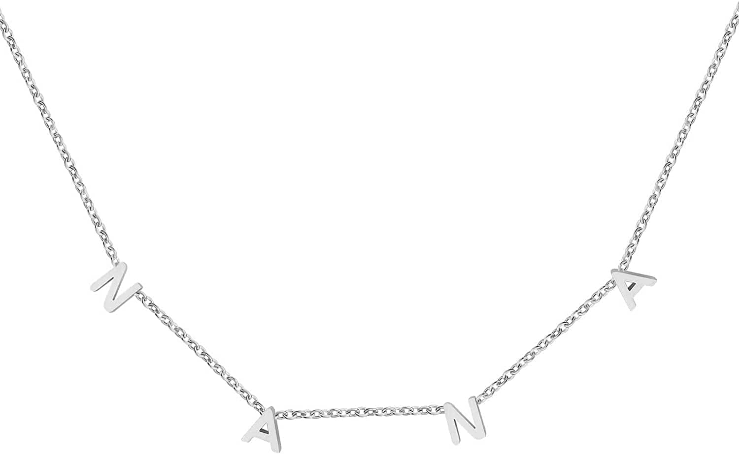 Mother Daughter Matching Necklace Gifts for Mama Necklace for Women Mommy and Me Jewelry for Birthday Christmas Silver / NANA