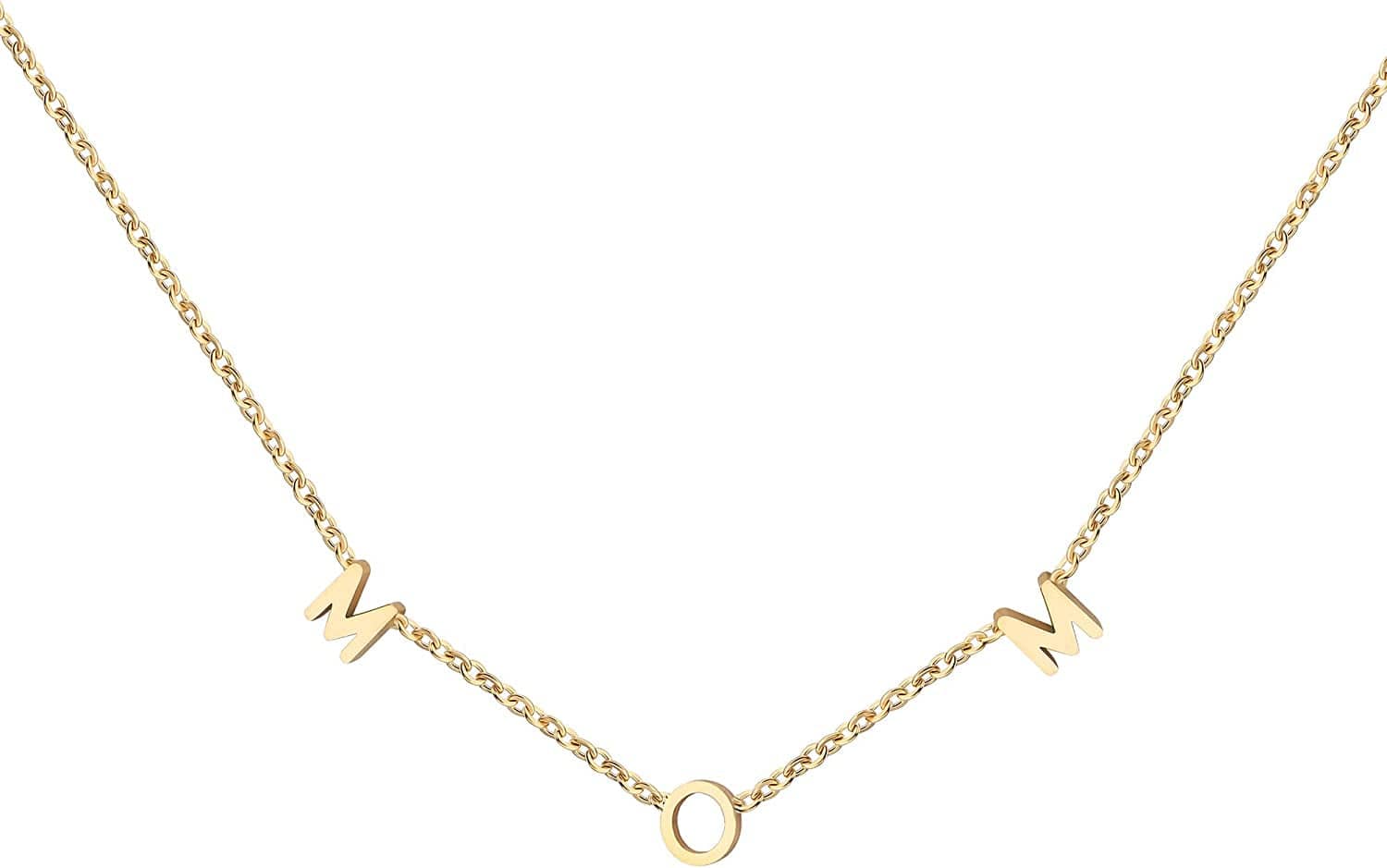 Mother Daughter Matching Necklace Gifts for Mama Necklace for Women Mommy and Me Jewelry for Birthday Christmas Gold / MOM