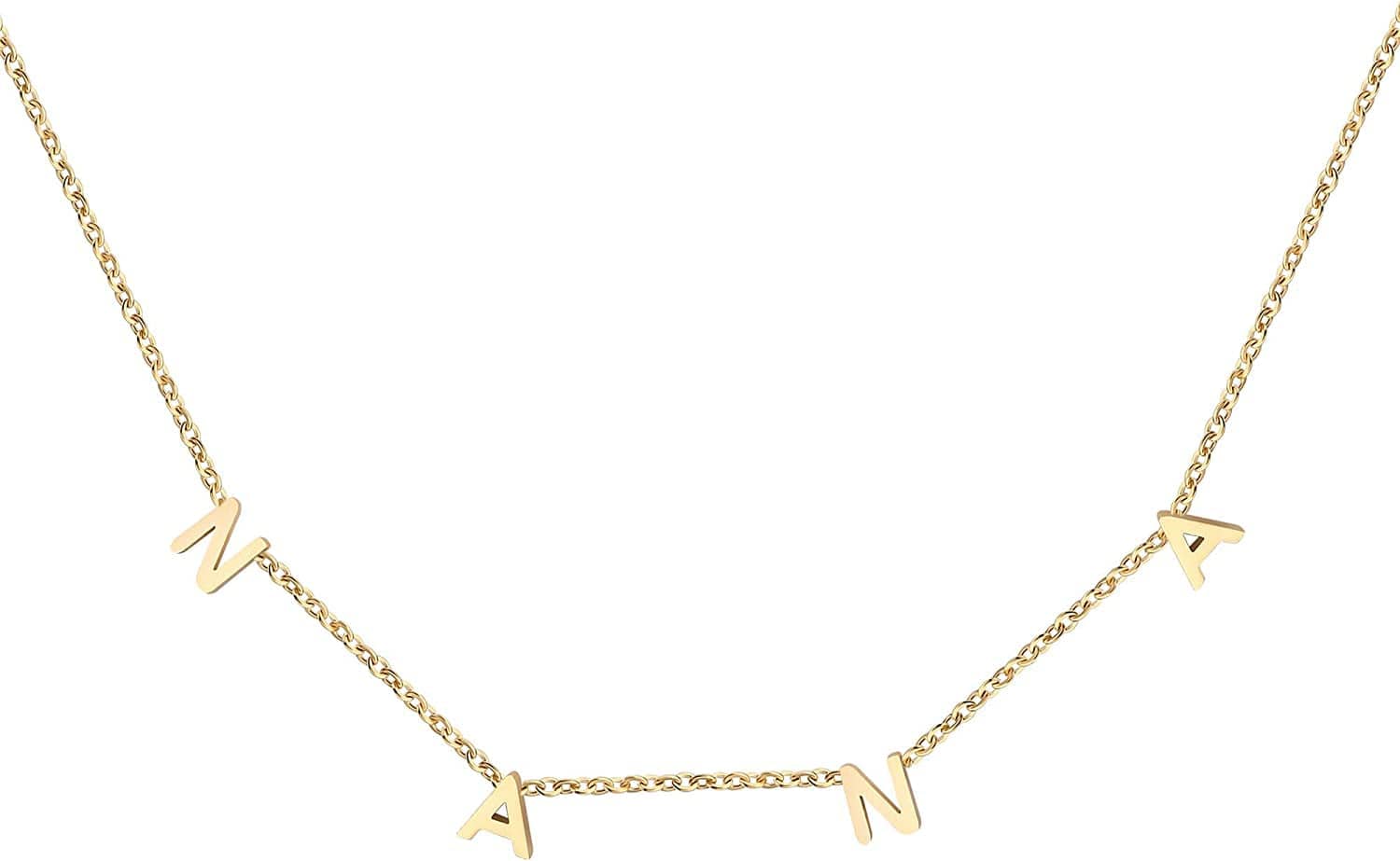 Mother Daughter Matching Necklace Gifts for Mama Necklace for Women Mommy and Me Jewelry for Birthday Christmas Gold / NANA