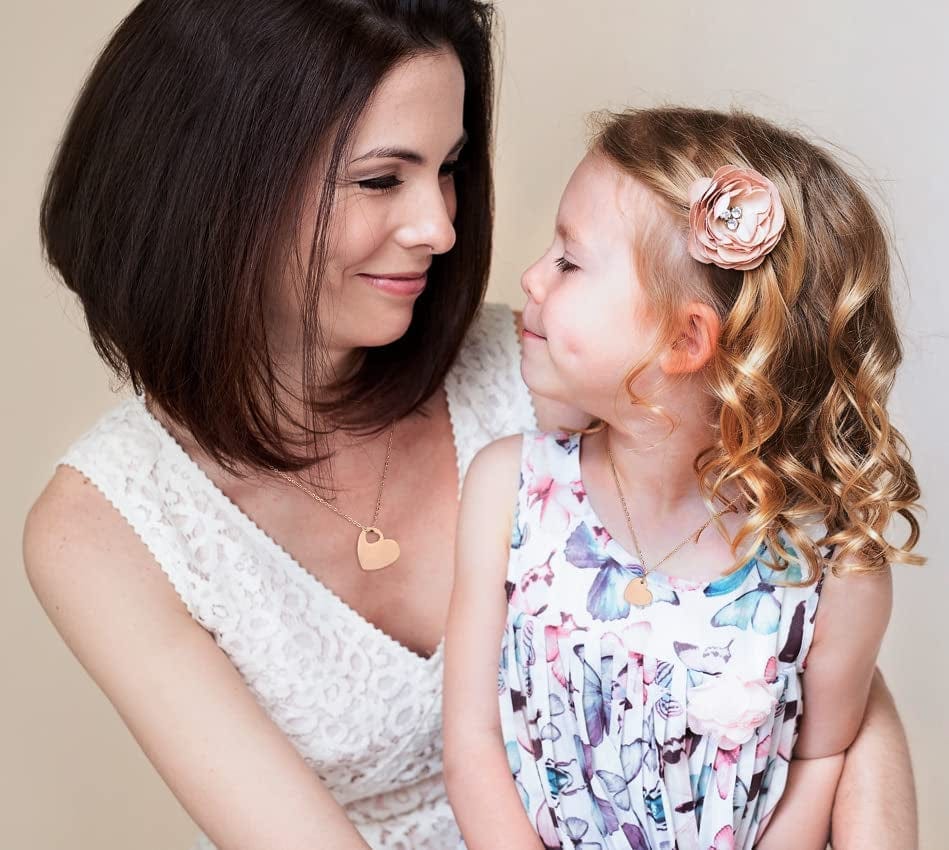 Mother Daughter Matching Necklace Gifts for Mama Necklace for Women Mommy and Me Jewelry for Birthday Christmas