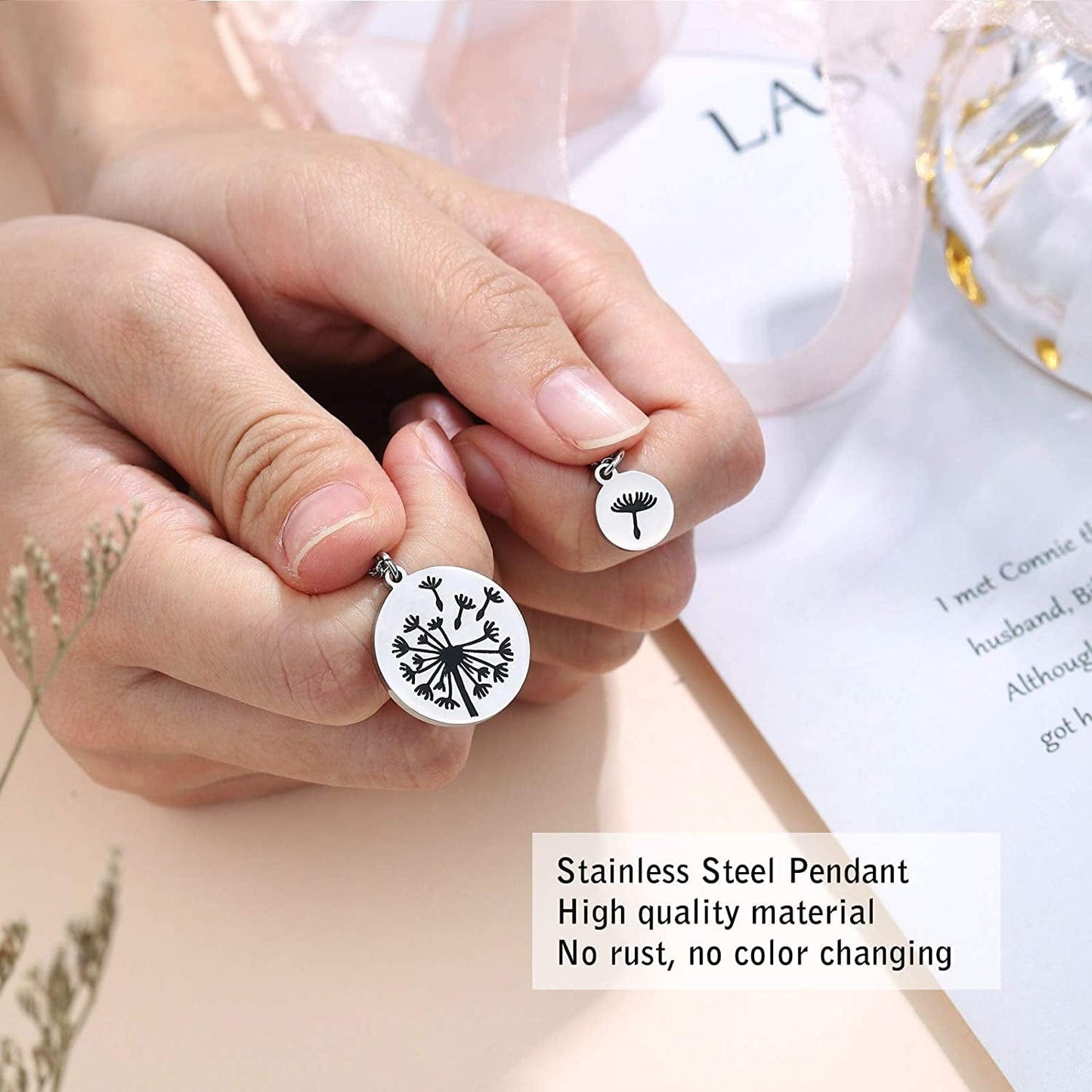 Mother Daughter Necklace Set for 2/3 Mothers Day Gifts for Mom Daughter