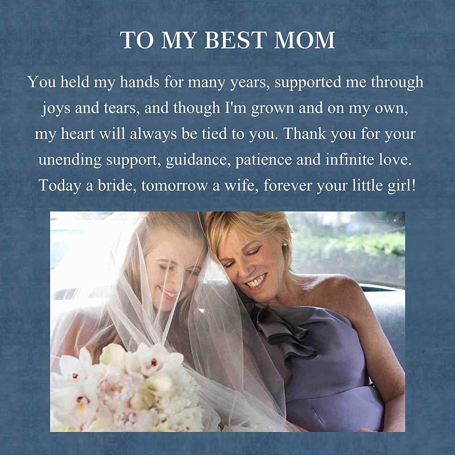 Mother of the Bride Gifts from Bride Wedding Gifts for Mom from Daughter Infinity Heart Silver Necklace for Women N08F