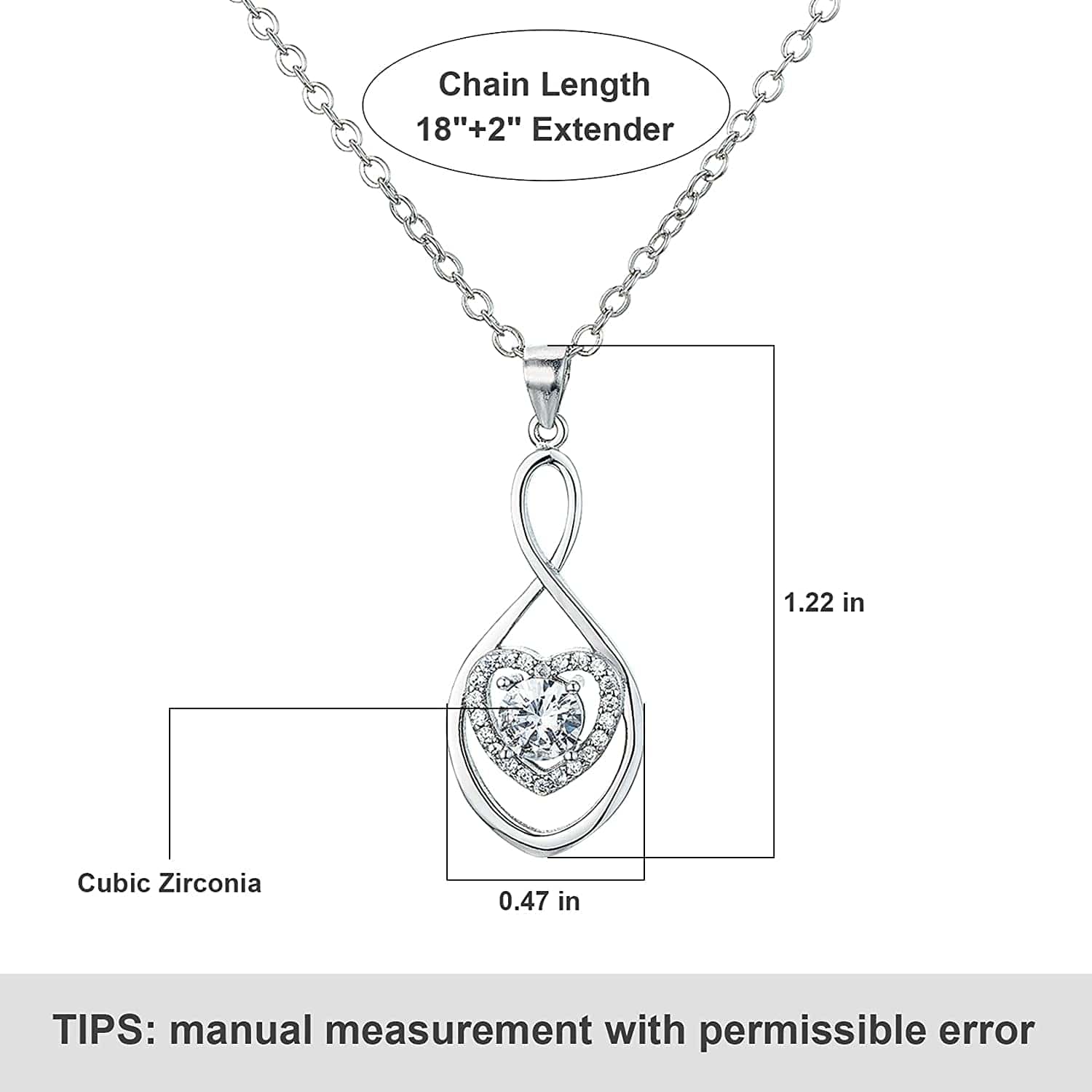 Mother of the Bride Gifts from Bride Wedding Gifts for Mom from Daughter Infinity Heart Silver Necklace for Women N08F