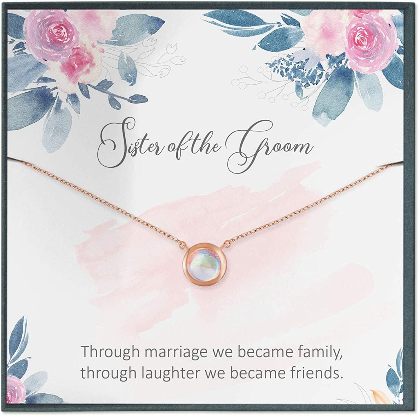 Mother of the Groom Gift for Mother of the Bride Gift for Future Mother in Law Gift for Bonus Sister Necklace Gift Sister of the Groom