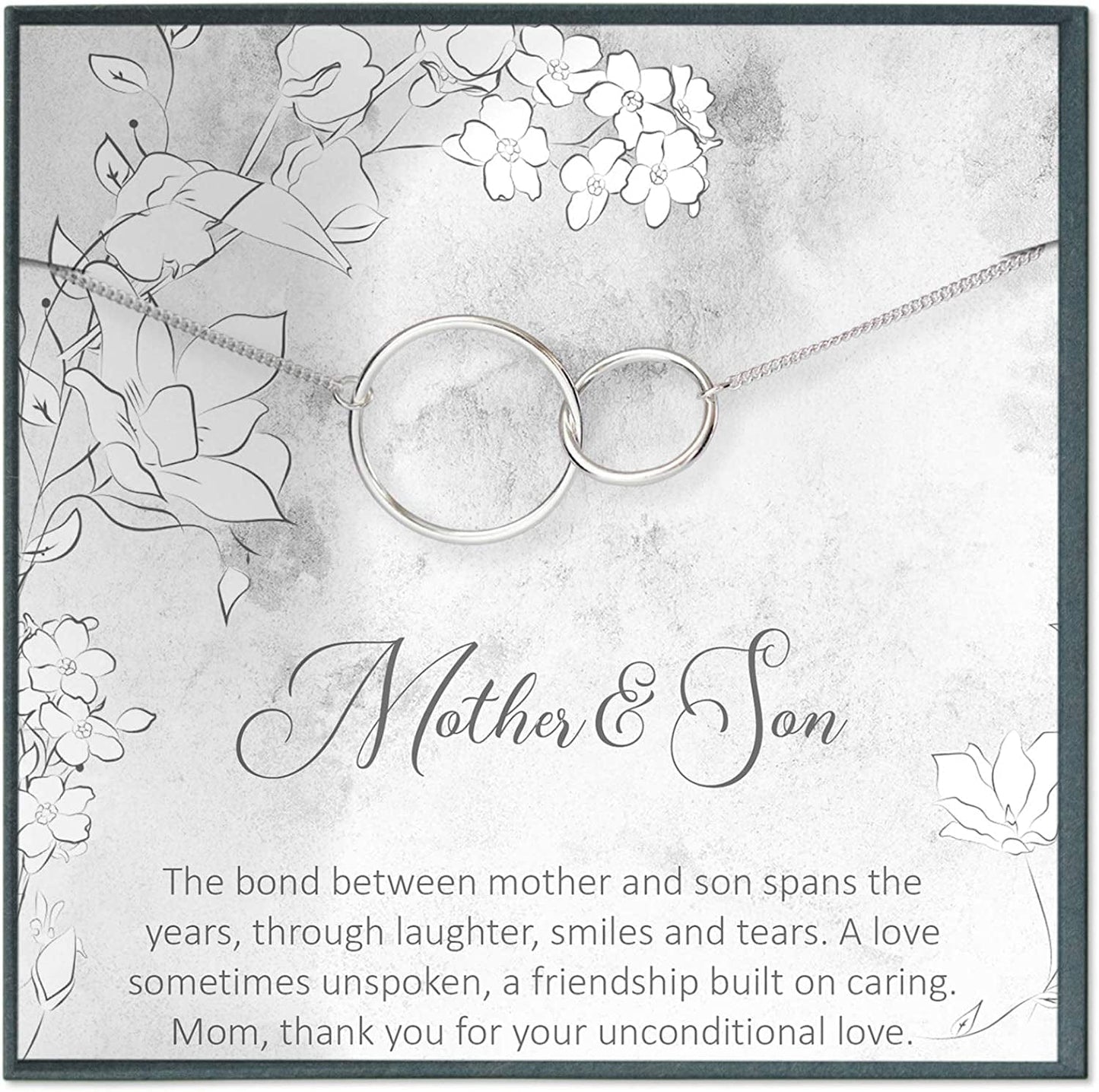 Mother of the Groom Gift for Mother of the Bride Gift for Future Mother in Law Gift for Bonus Sister Necklace Gift Mother Son