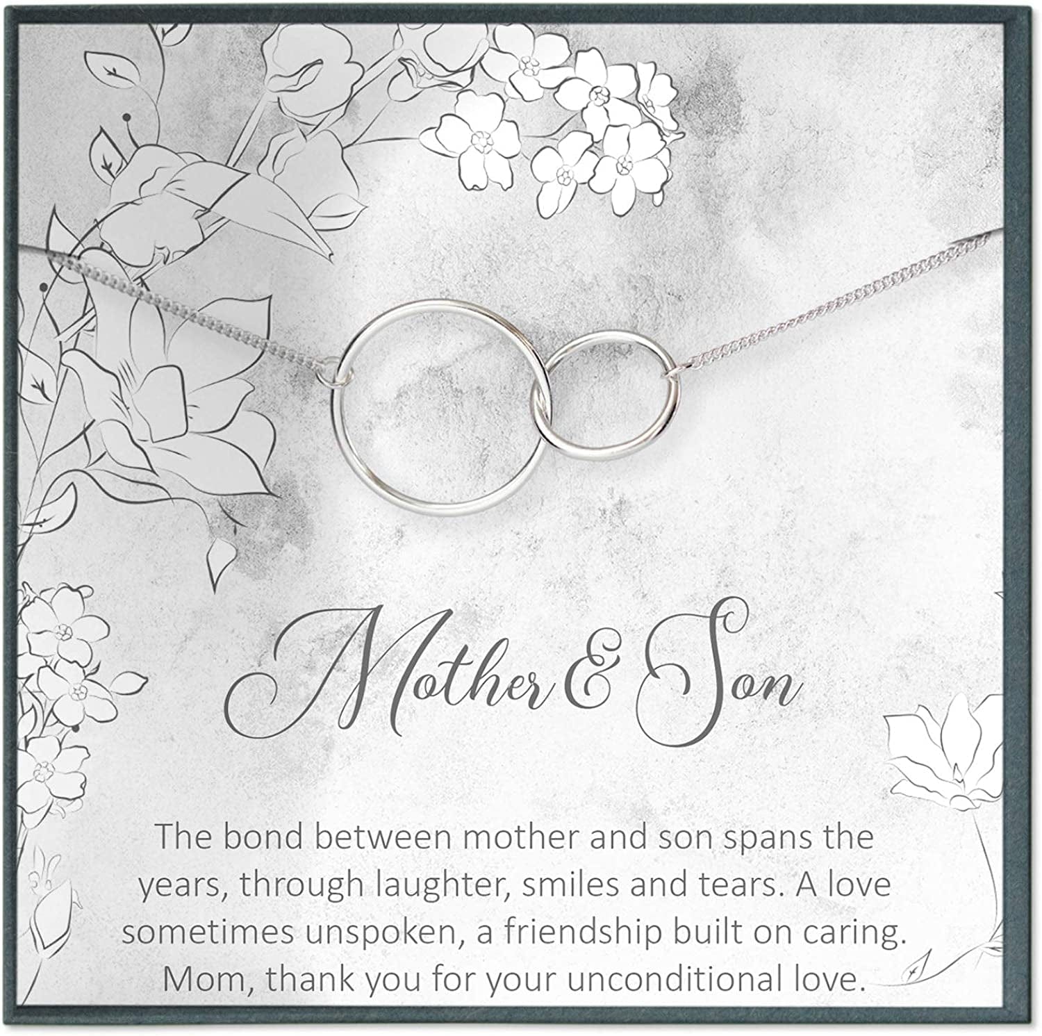 Mother of the Groom Gift for Mother of the Bride Gift for Future Mother in Law Gift for Bonus Sister Necklace Gift Mother Son