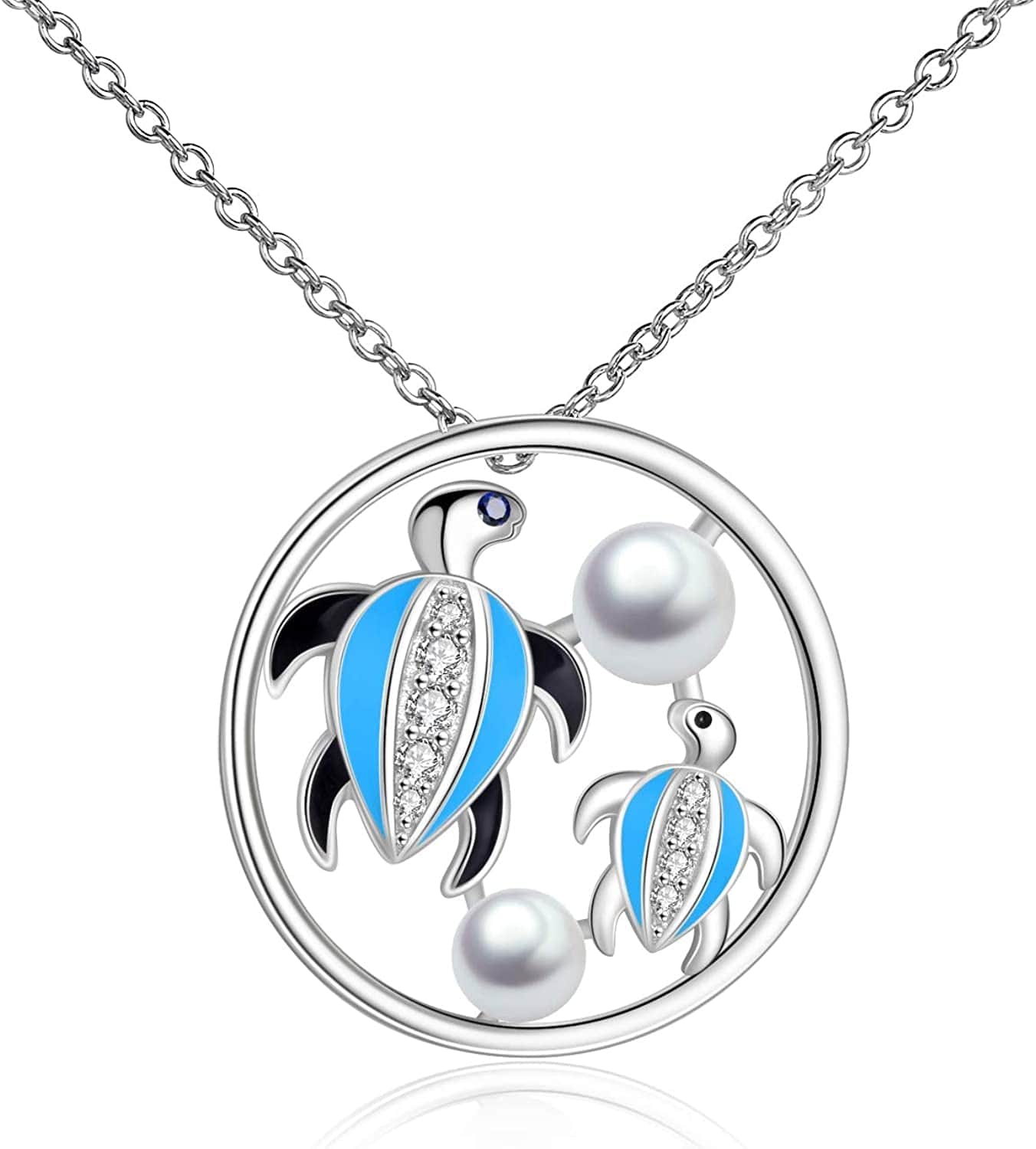 Mother'S Day Gifts for Mother from Daughter 925 Sterling Silver Animal Necklace for Mom Women Jewelry Gifts 5- Sea Turtle