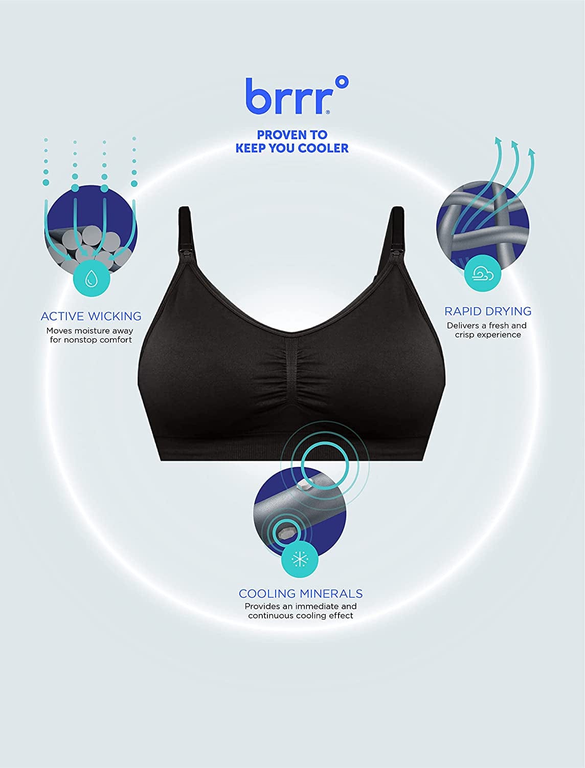 Motherhood Maternity Women'S Cooling Seamless Nursing Bra