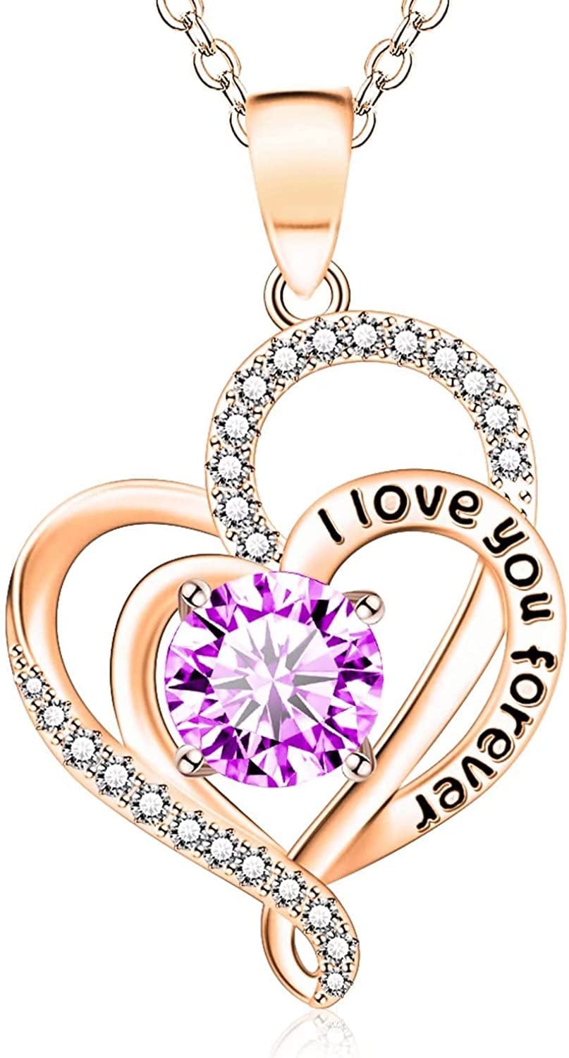 Mothers Day Gifts for Mom, Heart Necklaces for Women, Sterling Silver I Love You Necklace, Romantic Gift from Daughter Son,Birthday Mother’S Day Jewelry Gift for Mom Women Girls