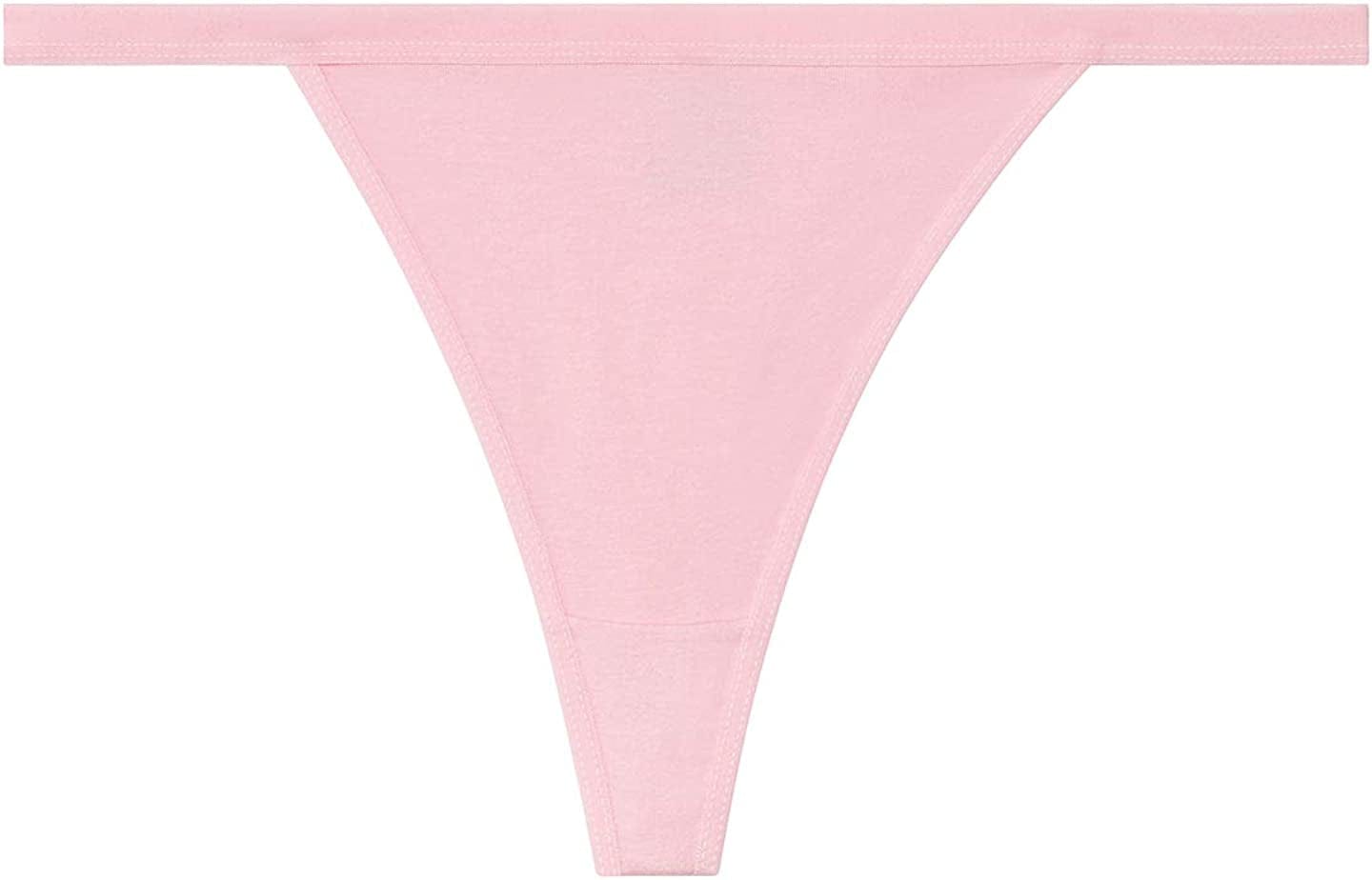 Nabtos Sexy Women'S Underwear Cotton Panties G String T-Back Thongs Lingerie (Pack of 6)