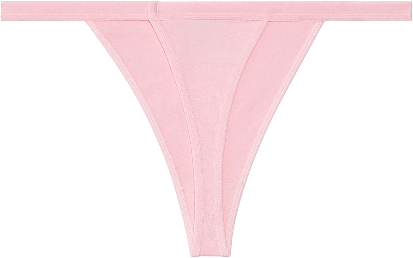 Nabtos Sexy Women'S Underwear Cotton Panties G String T-Back Thongs Lingerie (Pack of 6)