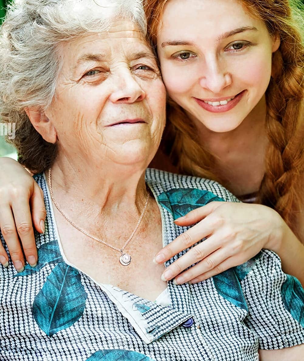 Nana Gifts Grandma Gifts for Grandma Necklace Pendant Moon Crystal CZ Cubic Zirconia Jewelry Birthday Grandmother Mothers Day Gift Christmas Gifts Ideas for Women