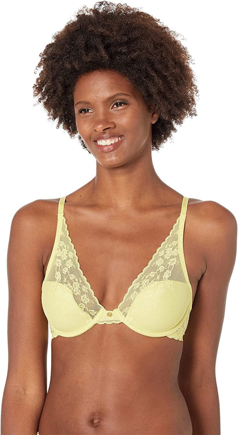Natori Women'S Cherry Blossom Convertible Contour Bra Citrine / 32DD