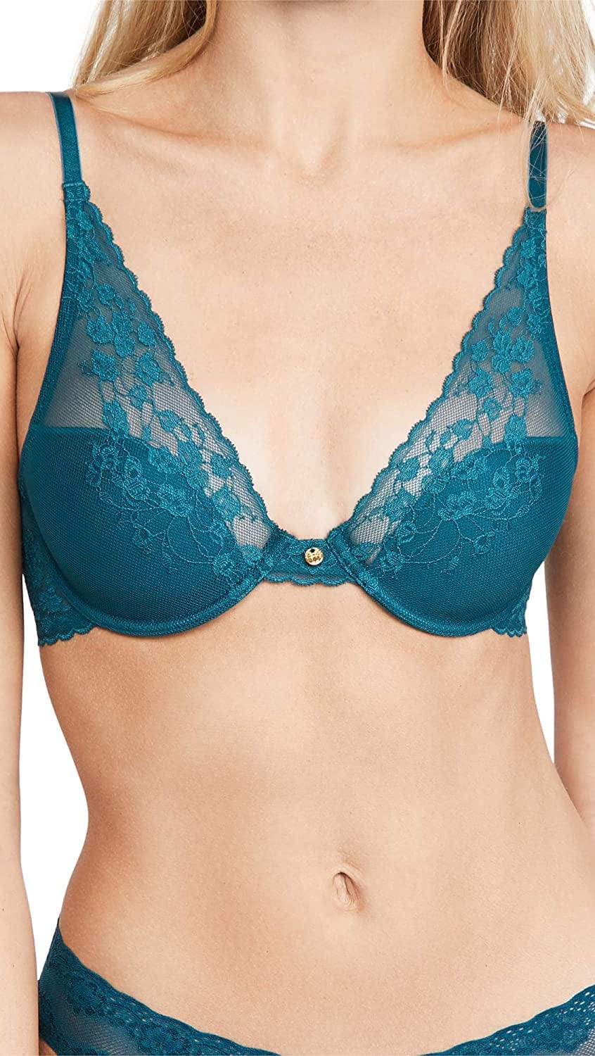 Natori Women'S Cherry Blossom Convertible Contour Bra Sea Green / 32B