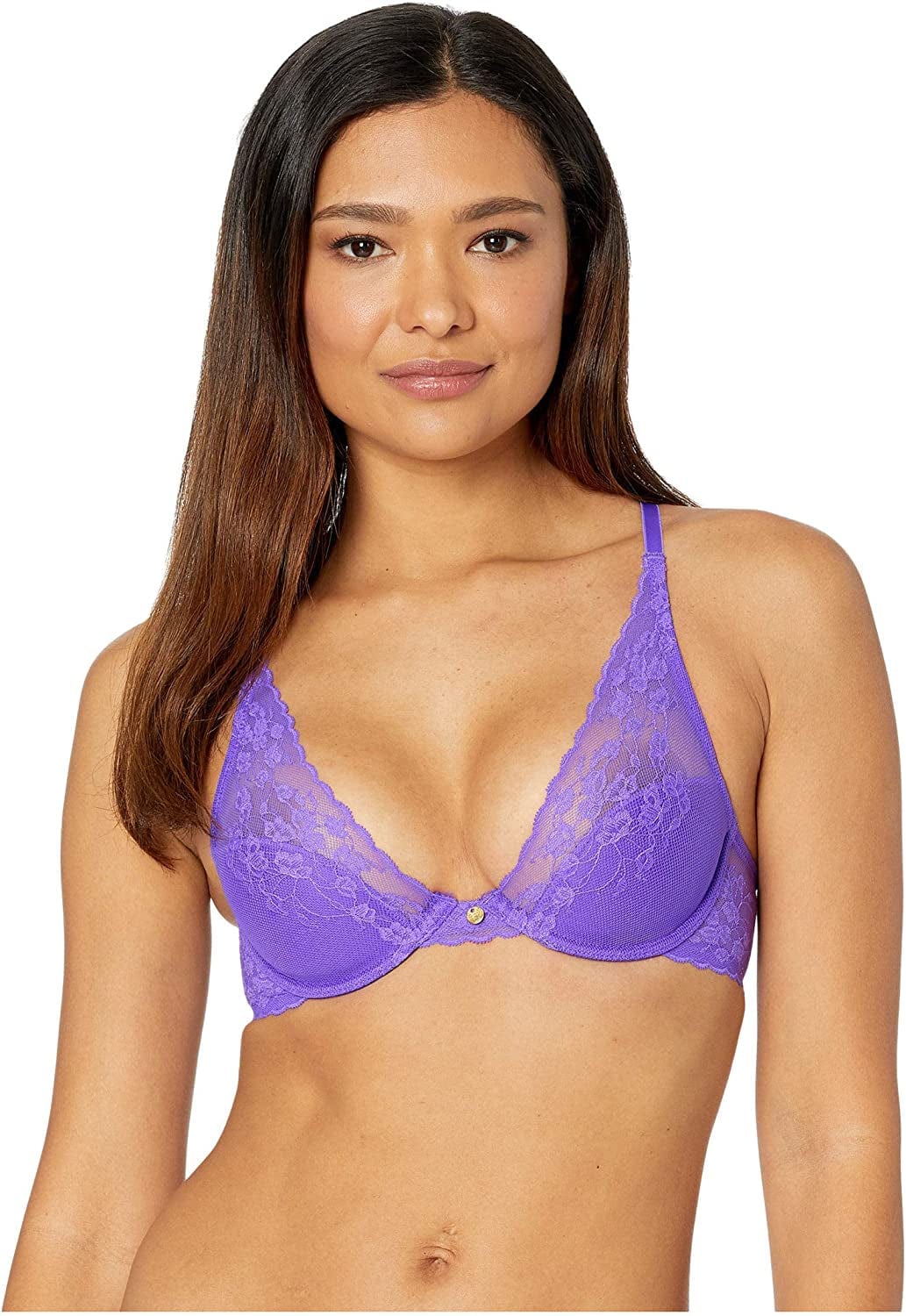 Natori Women'S Cherry Blossom Convertible Contour Bra Electric Purple / 32B