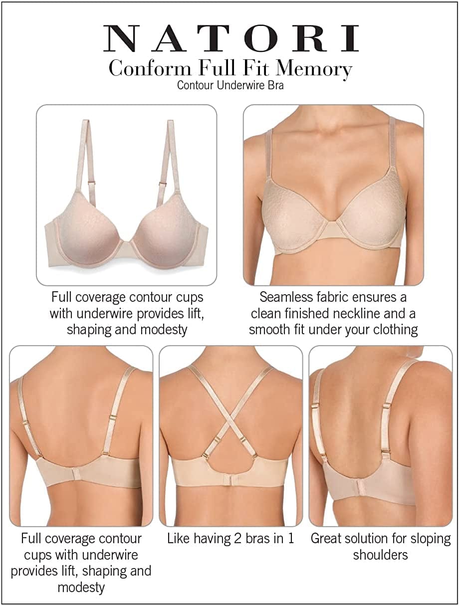 Natori Women'S Conform Full Fit Memory Contour Underwire Bra