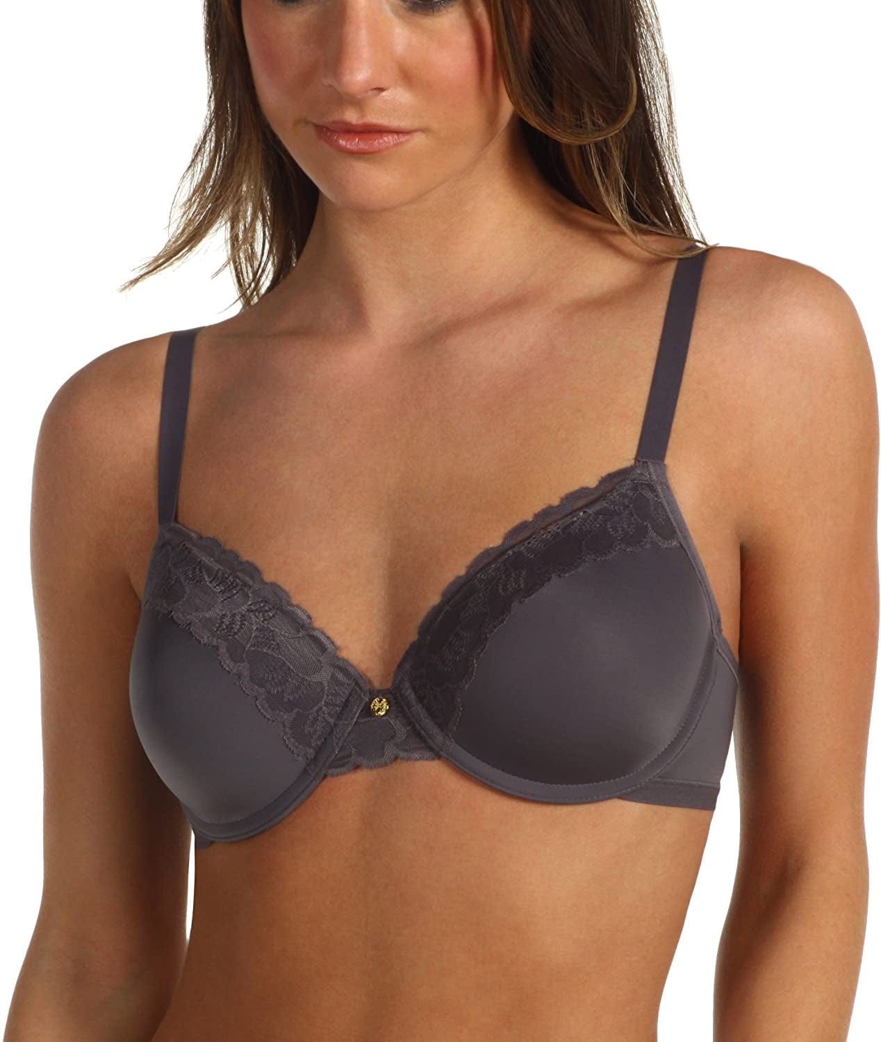 Natori Women'S Hidden Glamour Full-Fit Contour Underwire Bra Gunmetal / 34DDD