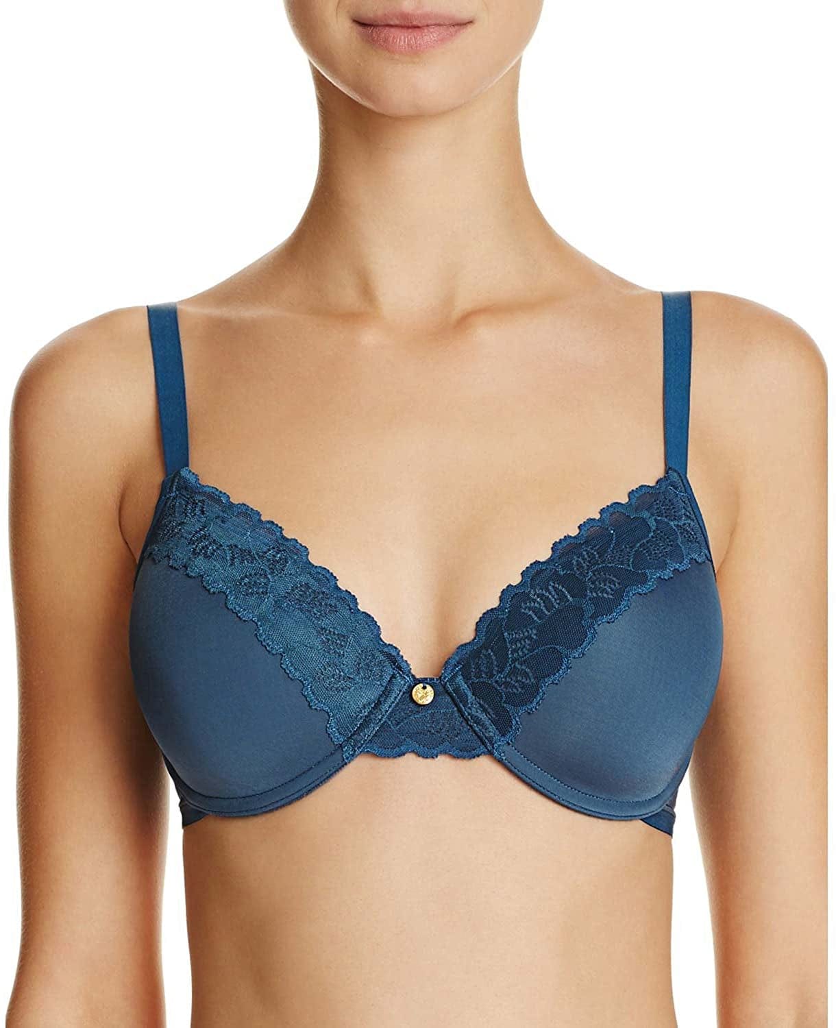 Natori Women'S Hidden Glamour Full-Fit Contour Underwire Bra Deep Teal / 34DDD