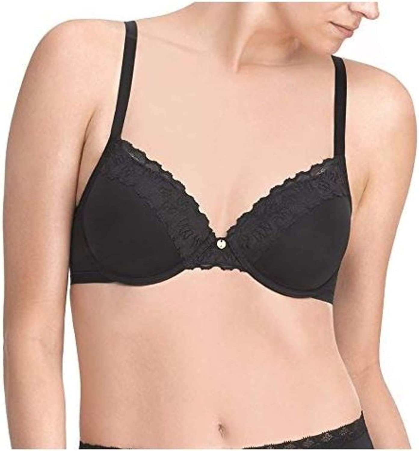 Natori Women'S Hidden Glamour Full-Fit Contour Underwire Bra Black / 34B