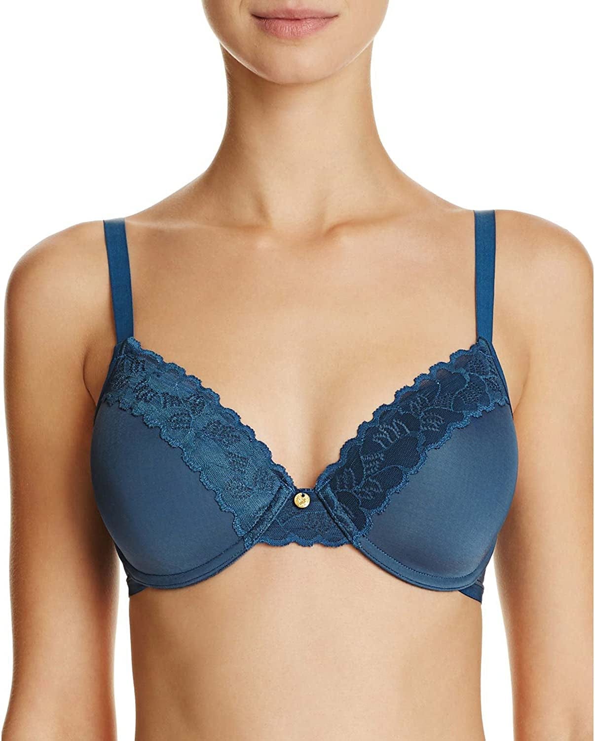 Natori Women'S Hidden Glamour Full-Fit Contour Underwire Bra Deep Teal / 32B