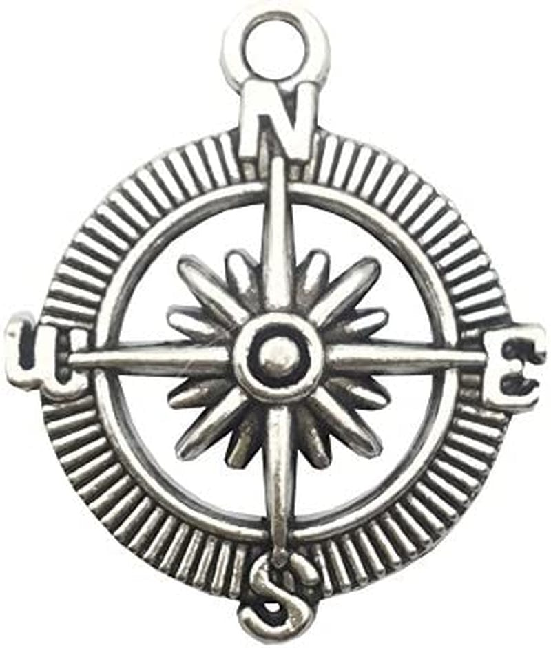 Nautical Charm Collection-50 Pcs Craft Supplies Nautical Ship Wheel Anchor Lig Charms Pendants for Crafting, Jewelry Findings Making Accessory for DIY Necklace Bracelet (M066)