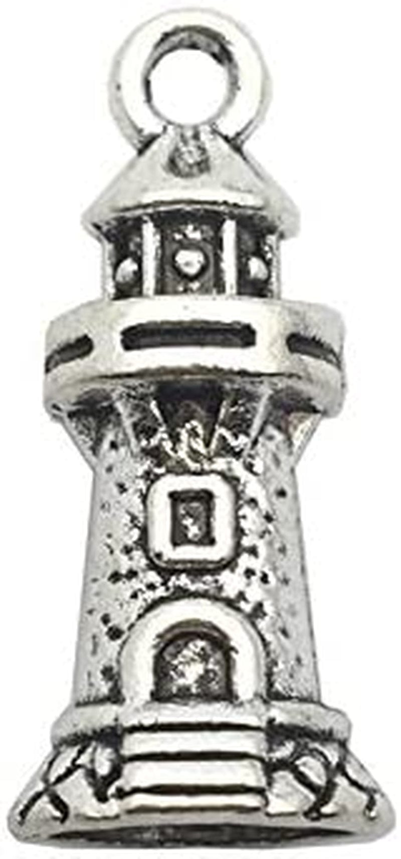 Nautical Charm Collection-50 Pcs Craft Supplies Nautical Ship Wheel Anchor Lig Charms Pendants for Crafting, Jewelry Findings Making Accessory for DIY Necklace Bracelet (M066)