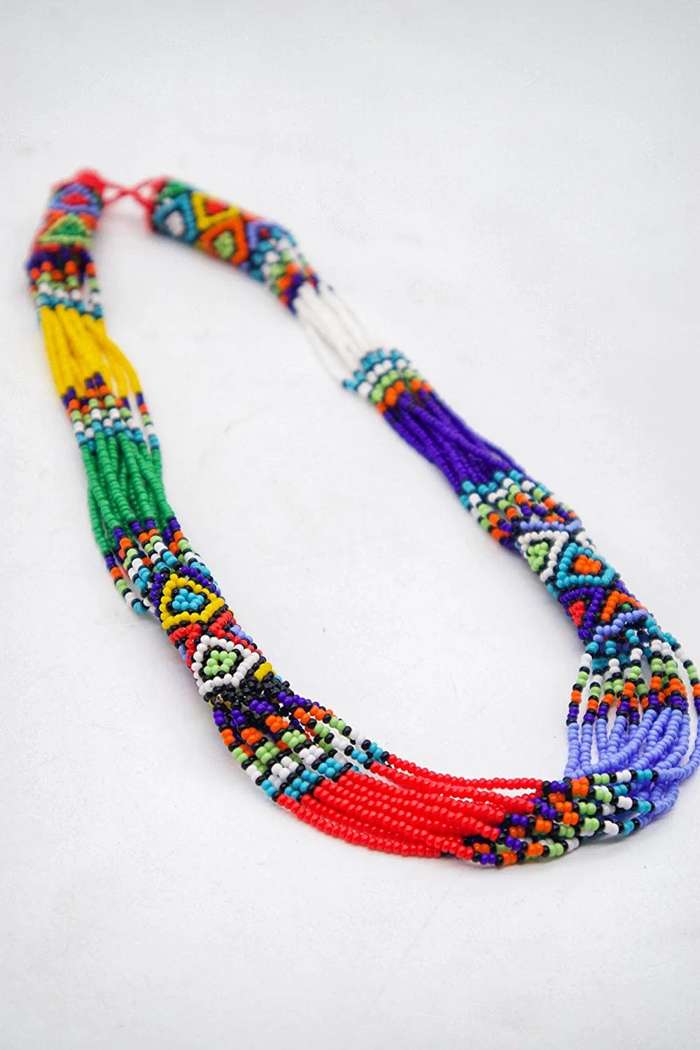 Ndlovu Zulu Necklace | by Woza Moya (Come Spirit of Change) | Handmade by the Hillcrest AIDS Centre Trust Crafters in South Africa
