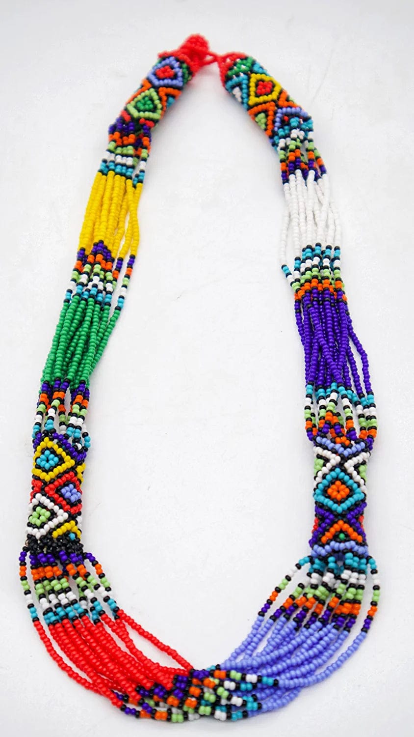 Ndlovu Zulu Necklace | by Woza Moya (Come Spirit of Change) | Handmade by the Hillcrest AIDS Centre Trust Crafters in South Africa