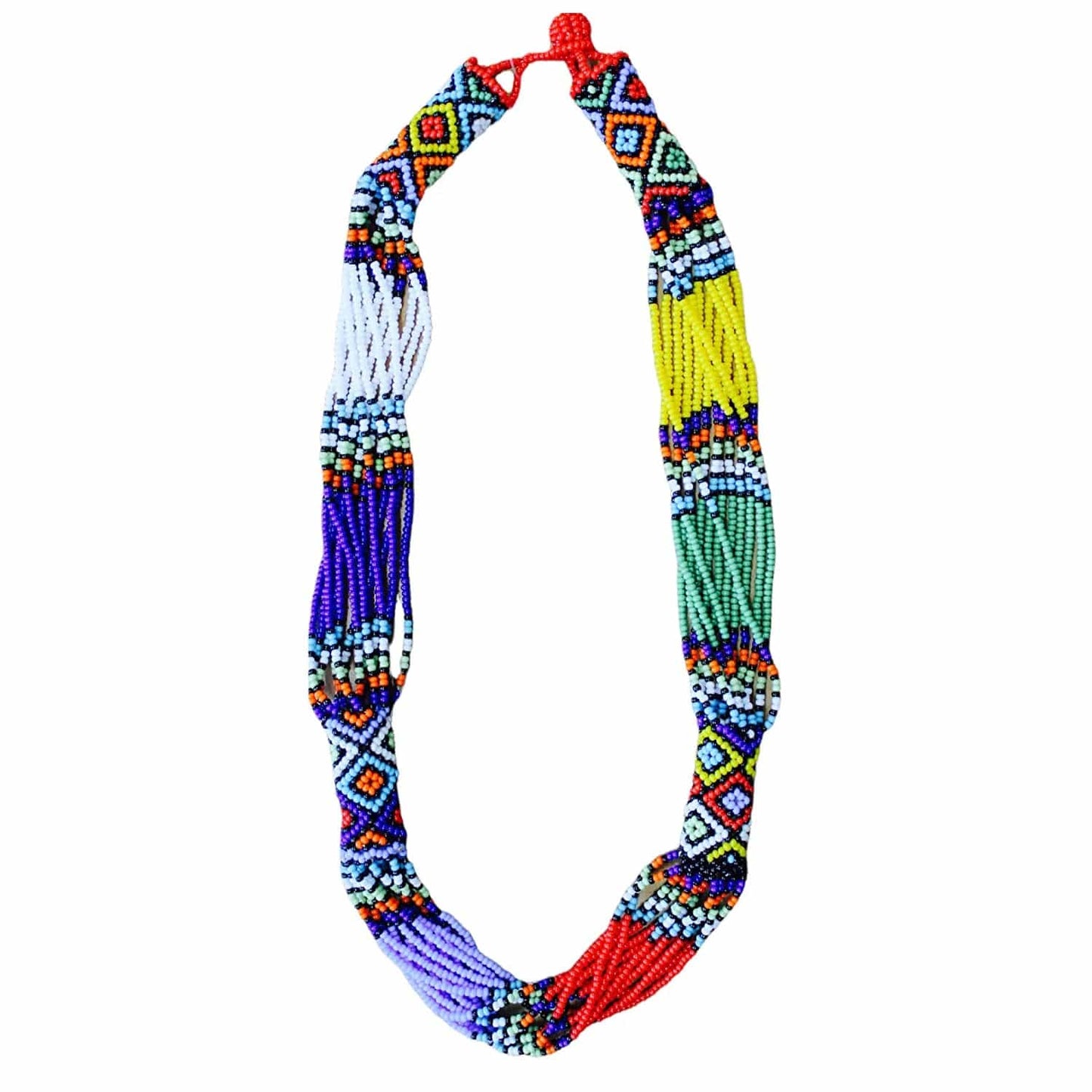Ndlovu Zulu Necklace | by Woza Moya (Come Spirit of Change) | Handmade by the Hillcrest AIDS Centre Trust Crafters in South Africa