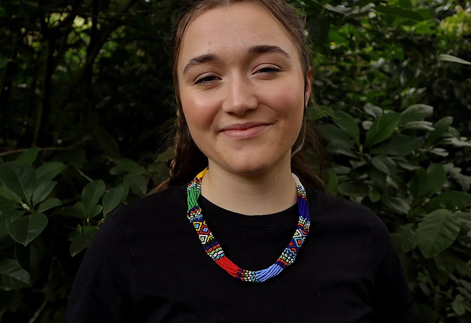 Ndlovu Zulu Necklace | by Woza Moya (Come Spirit of Change) | Handmade by the Hillcrest AIDS Centre Trust Crafters in South Africa