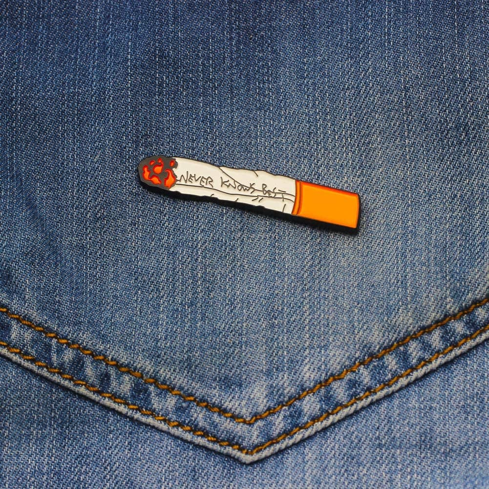 Never Knows Best Lapel Pin, FLCL Fooly Cooly Video Animation Fans Enamel Pin. Never Knows Best