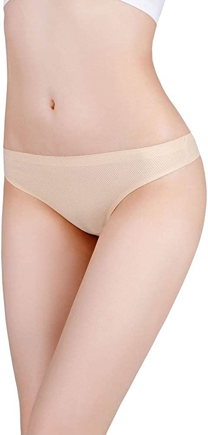 Nightaste Women'S Seamless Thong Underwear Pack of 6Pcs No Show G-String Panties