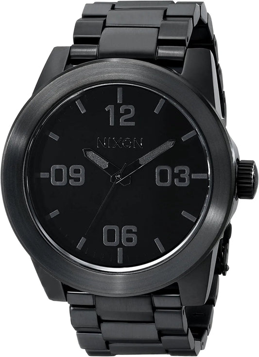 Nixon Corporal SS A346. 100M Water Resistant XL Men’S Watch (48Mm Watch Face. 24Mm Stainless Steel Band) Black