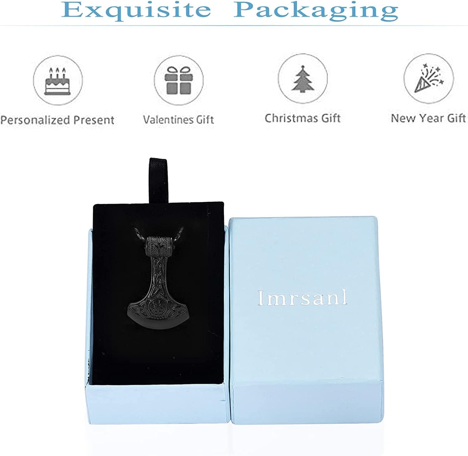 Norse Viking Thor'S Hammer Cremation Jewelry Urn Necklace for Ashes Holder for Women Men Stainless Steel Keepsake Memorial Pendant Jewelry for Ashes