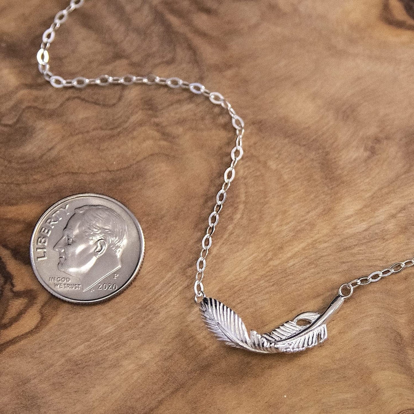 Nurse Gifts for Women, Sterling Silver or Gold Plated Feather Necklace, RN Gifts for Nurses, Gift for Practitioner, Graduation, School Nurse, Registered Nurse